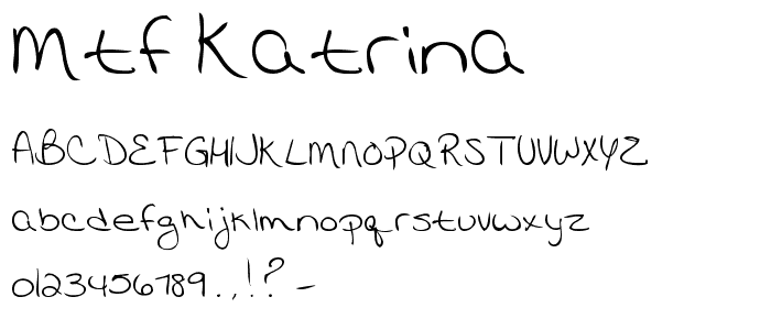 MTF Katrina font